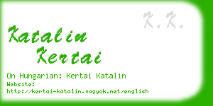 katalin kertai business card